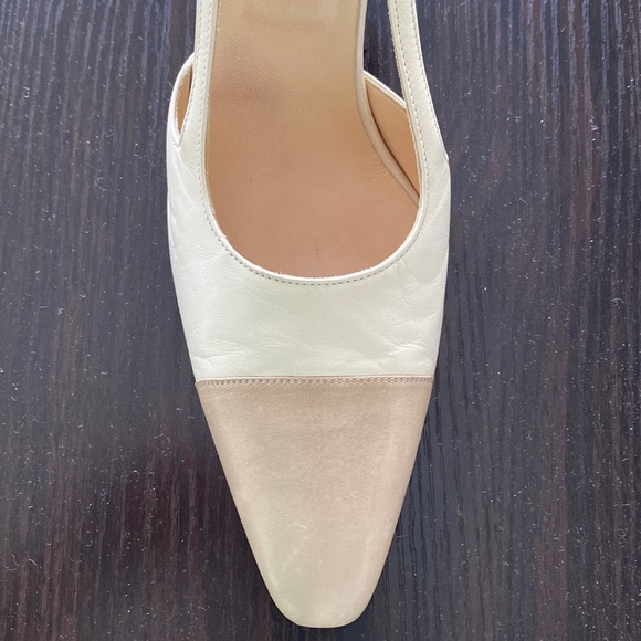 Handmade Italy ,Tanino Crisci ,size39.5 ,off white beige natural leather , heels - Picture 5 of 9